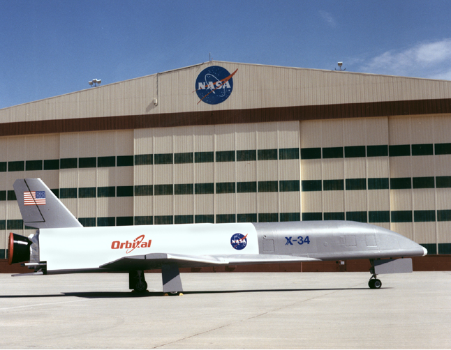 Space History Photo: X-34 at NASA Dryden Flight Research Center